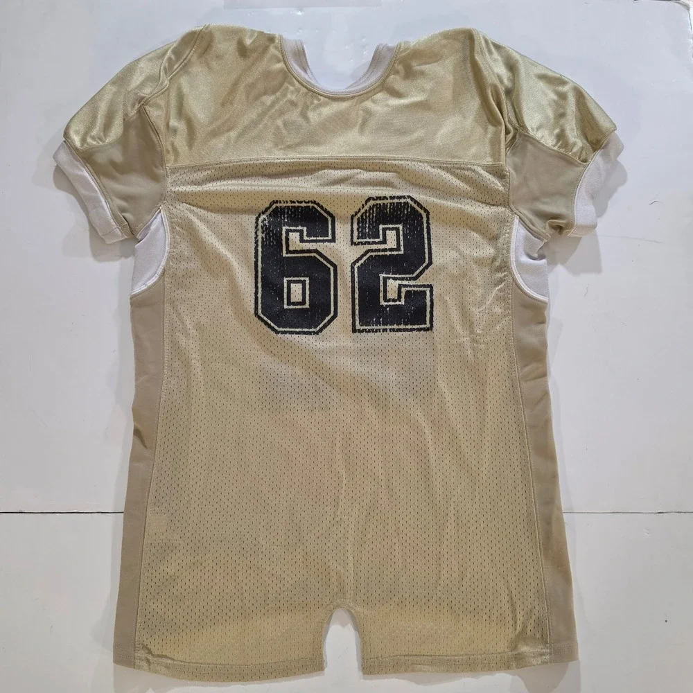 Nike Purdue Boilermakers Football Jersey Youth Large Gold Black #62 Mesh Team